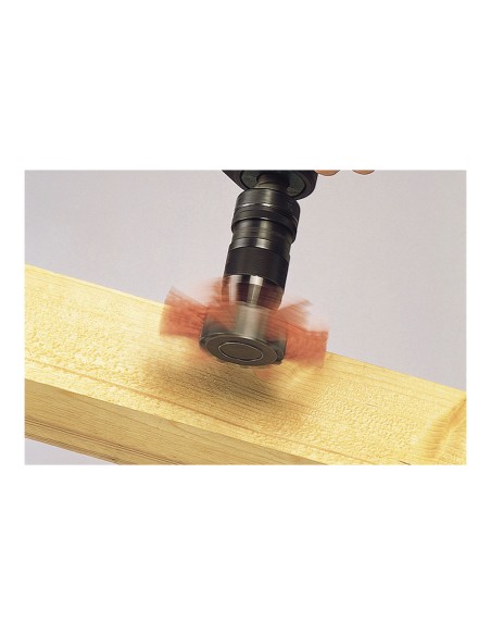 Cepillo de abanico de alambre de nylon vást. hexagonal ø100x20mm 1512000 wolfcraft