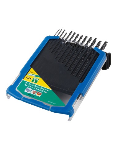 Juego de brocas para metal hss fl, 13 piezas, ø1,5-6,5 7104000 wolfcraft