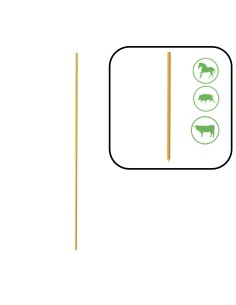 Pack 50 piquetas fibra amarilla 120 cm