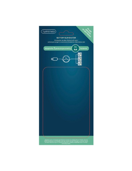 Eliminador de pilas 4,5v para interior de productos con 3xaa para conectar 3 productos