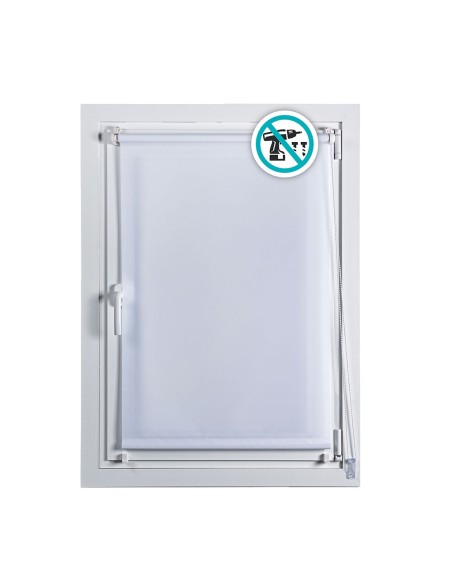 Estor enrollable clip&fix 90x180cm blanco nieve cintacor - storplanet