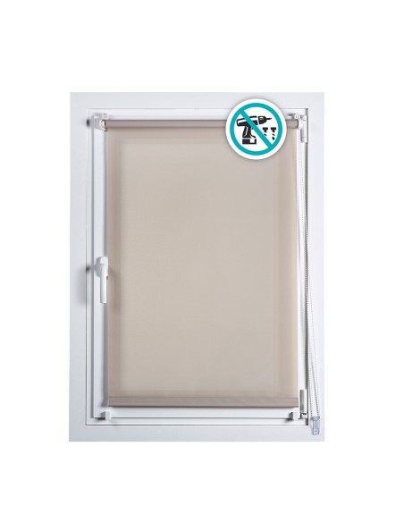 Estor enrollable clip&fix 150x180cm piedra cintacor - storplanet