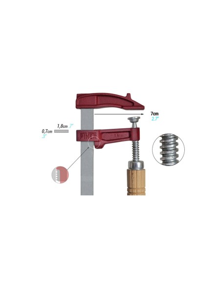 Aprieto piher m-15cm. madera ref. 02015