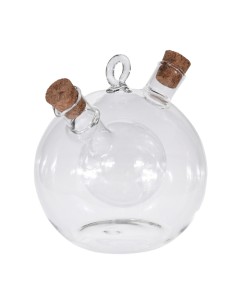 Aceitera y vinagrera de cristal 2 en 1 350ml