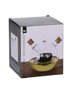 Aceitera y vinagrera de cristal 2 en 1 350ml 2