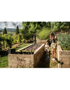 Rastrillo para follaje regulable, con mango telescópico, 1,28 -1,6 m 2