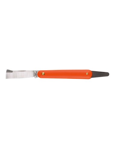 Navaja de injertar 55 mm, mango de plástico, con levanta corteza