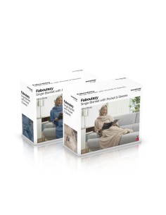 Batamanta individual con bolsillo central faboulazy beige innovagoods 2