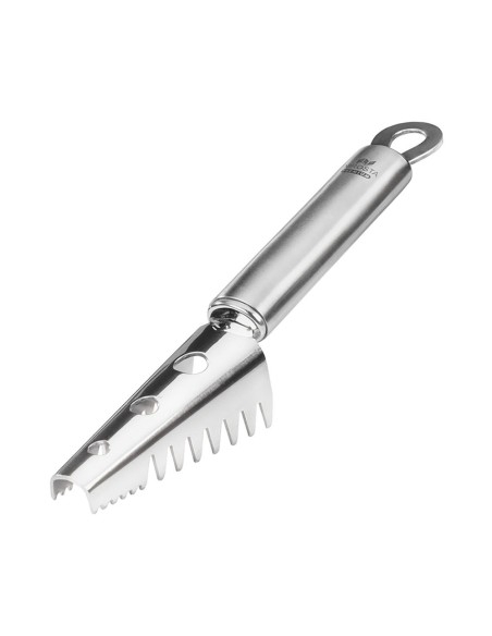 Desescamador de pescado con mango de acero inoxidable nirosta