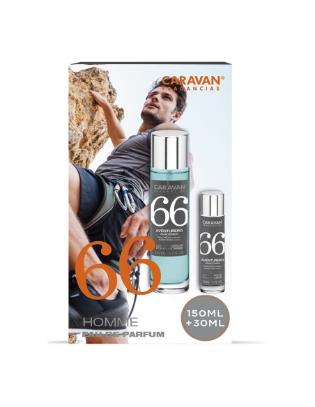 Estuche eau de parfum caravan nº 66, 150 + 30 ml señor