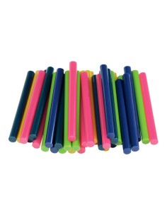 Blister 36 barras cola ø7x90mm rojo, verde, amarillo, azul y negro. 5001426 rapid colores / modelos surtidos 2