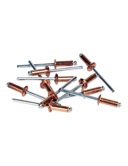 Blister 50 remaches ø4x10mm alu+broca cobreado 5001462 rapid