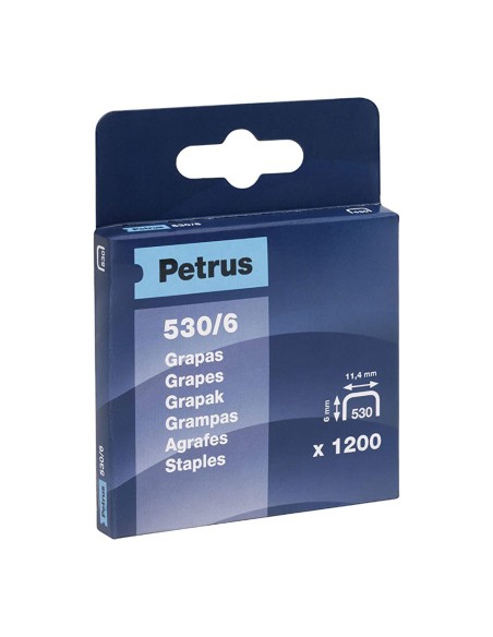 Caja 1200 grapas mod. 530/6mm 77513 petrus