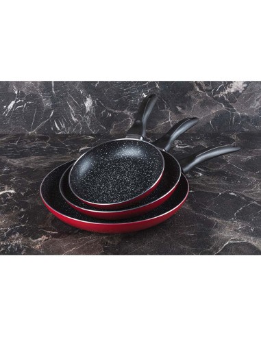 Set 3 sartenes aluminio prensado ø16 / ø20 /...