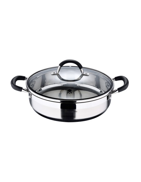 Tartera 3,8 l de acero inoxidable con tapa foodies ø28 x 7,5 cm
