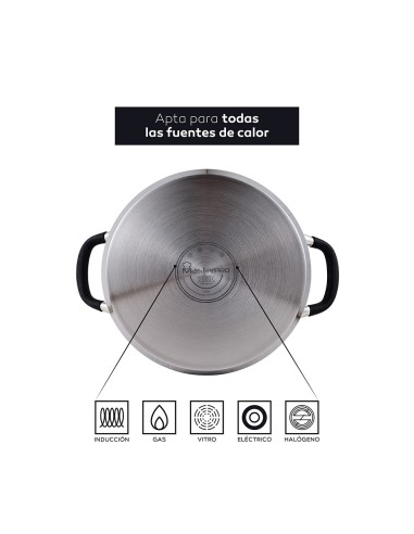 Tartera 3,8 l de acero inoxidable con tapa...