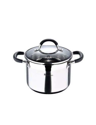 Olla 4 l de acero inoxidable con tapa foodies ø20 x 14 cm