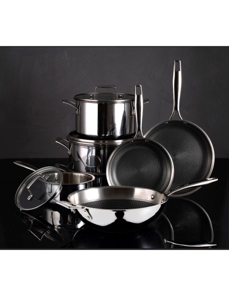 Sarten de acero inoxidable hi-tech 3 ø20 cm