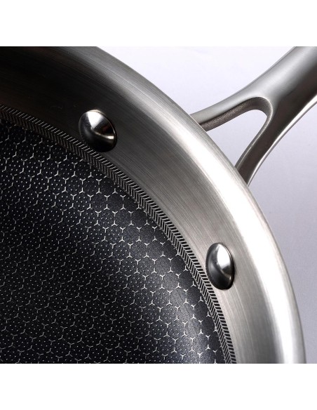 Sarten de acero inoxidable hi-tech 3 ø24 cm