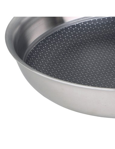 Sarten de acero inoxidable hi-tech 3 ø24 cm