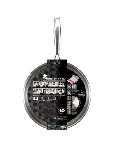 Sarten de acero inoxidable hi-tech 3 ø28 cm