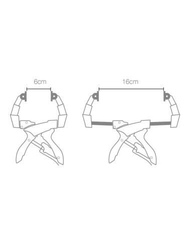 Pinza presión extensible 16cm 52204 piher