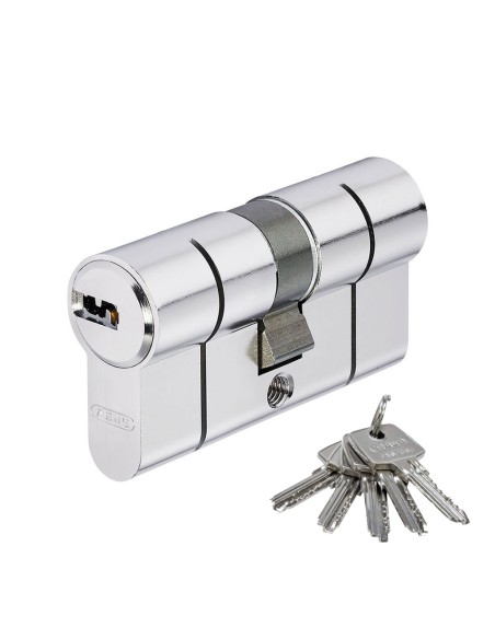 Eurocilindro de puntos níquel doble embrague 40/40mm - d66 n 40/40 abus