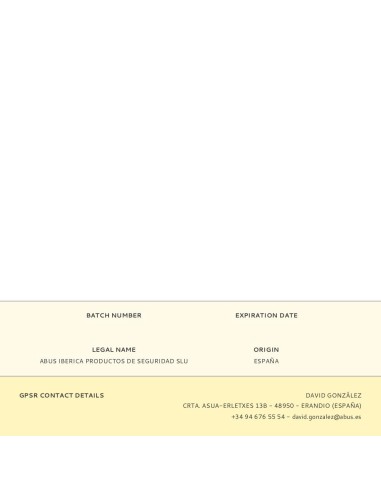 Candado combinacion aduanas tsa 30mm blister...