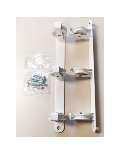 Tendedero de pared basic c/3 poleas blanco 37 x 5 x 5 cm