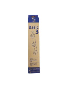 Tendedero de pared basic c/3 poleas blanco 37 x 5 x 5 cm 2