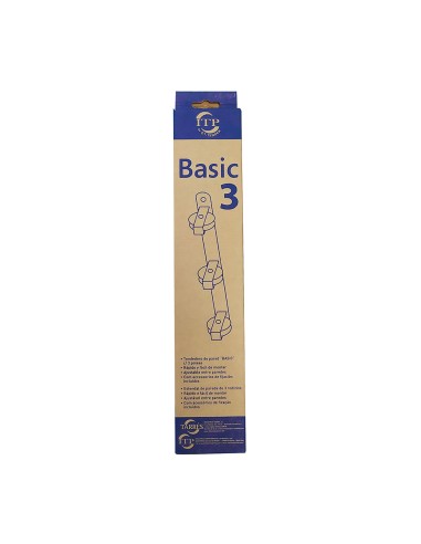 Tendedero de pared basic c/3 poleas blanco 37 x...