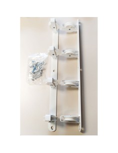 Tendedero de pared basic c/4 poleas blanco 47 x 5 x 5 cm