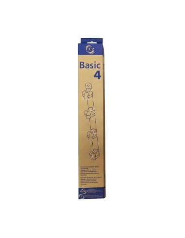 Tendedero de pared basic c/4 poleas blanco 47 x...