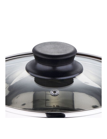 Bateria 5 piezas de acero inoxidable ind toledo: cazo ø16 cm / cacerola con tapa ø18 cm / cacerola con tapa ø20 cm