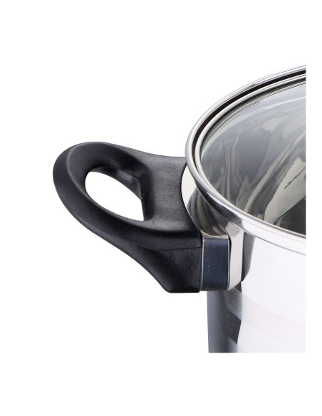 Bateria 5 piezas de acero inoxidable ind toledo: cazo ø16 cm / cacerola con tapa ø18 cm / cacerola con tapa ø20 cm