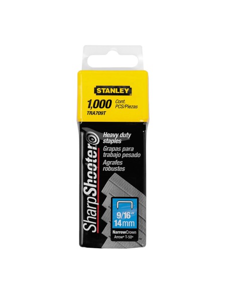 Caja 1000 grapas tipo g (4/11/140) 14mm 1-tra709t stanley
