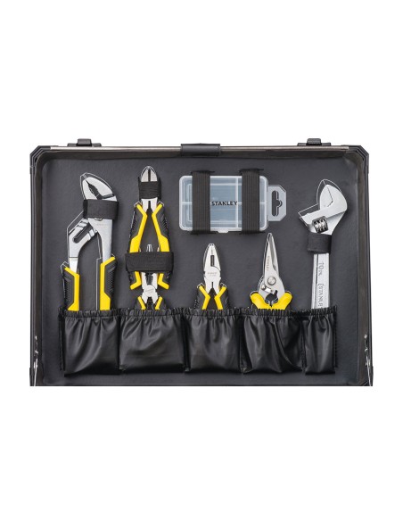 Kit de mantenimiento con maletín de aluminio 142 piezas stmt98109-1 stanley