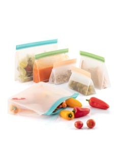 Bolsas reutilizables herméticas zags 6 piezas 2