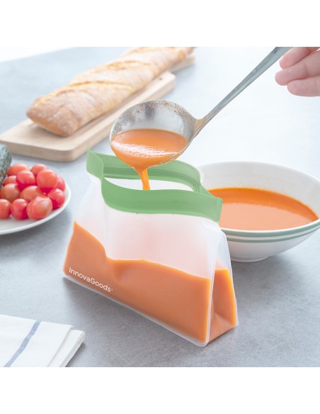 Bolsas reutilizables herméticas zags 6 piezas