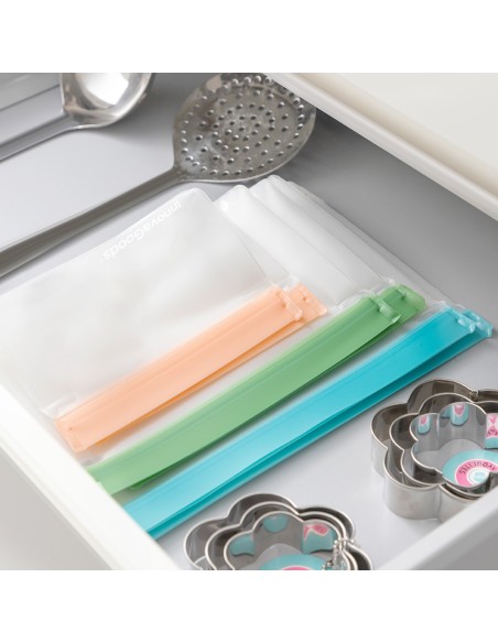 Bolsas reutilizables herméticas zags 6 piezas