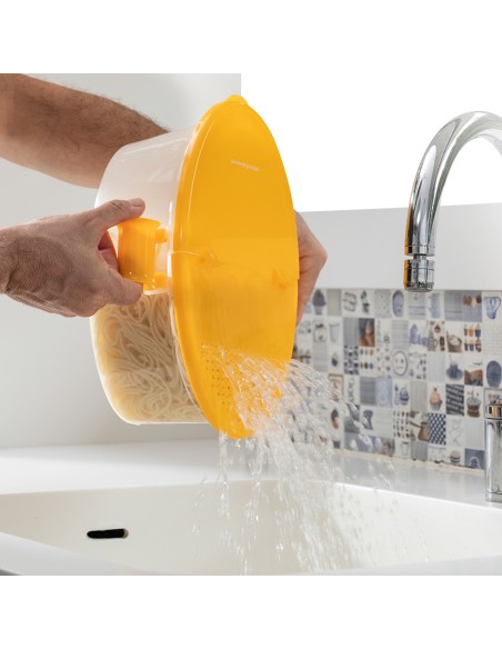 Cuecepasta para microondas 4 en 1 con accesorios y recetas