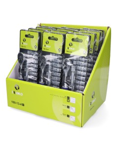 Juego carraca 1/4", vasos+alargador, 13 piezas 109-13-4 2