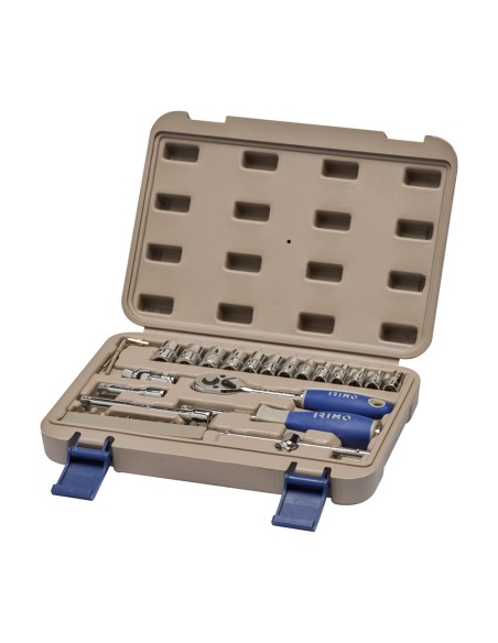 Juego carraca 1/4", vasos y puntas, 35 piezas 109-35-4