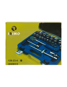 Juego carraca 1/2", vasos hexagonales (8-32mm), 23 piezas 129-23-4 2