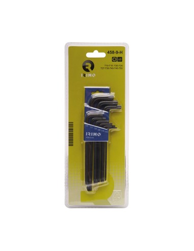 Llaves acodadas pavonadas torx® t10 - t50 458 -...