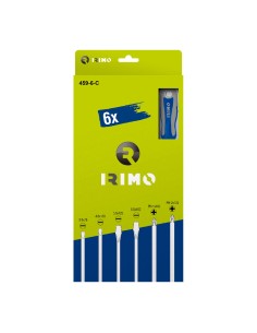 Destornilladores 2 planos, 2 rectos, 2ph en caja de cartón, 6 piezas