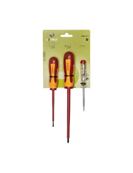 Juego de 2 destornilladores 1000 v + tester Juego de 2 destornilladores 1000 v + tester
