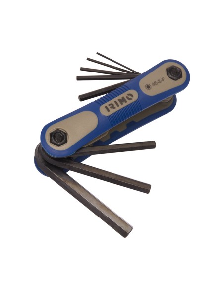 Juego navaja 7 llaves hexagonales pavonadas 1,5-8mm 46-8-f Juego navaja 7 llaves hexagonales pavonadas 1,5-8mm 46-8-f