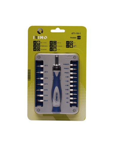 Destornillador de precisión con portapuntas a...