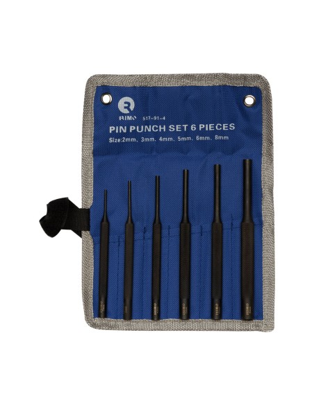 Juego de 6 botadores cilíndricos (2,3,4,5,6,8mm), largos 517-91-4